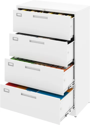 Miniatura 20 de Archivador de 2 cajones con cerradura, archivador vertical móvil para colgar carpetas tamaño A4/carta/legal, debajo del escritorio, pequeños