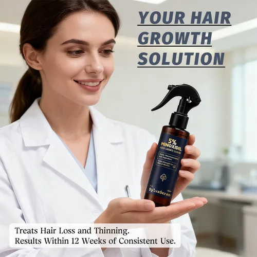 Miniatura 3 de Spray de minoxidil al 5% para el crecimiento del cabello, hombres y mujeres, tratamiento para adelgazamiento y retroceso de la línea del cabello