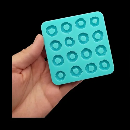 Miniatura 4 de Molde de silicona de anillos de cereales, 16 cavidades bucles de cereales, anillos de frutas NC019