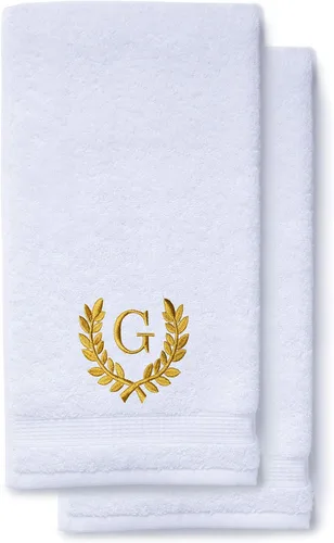 Miniatura 49 de Toallas de mano decorativas y con monograma para baño, cocina, maquillaje Regalo personalizado para boda-nupcial Toalla turca de lujo