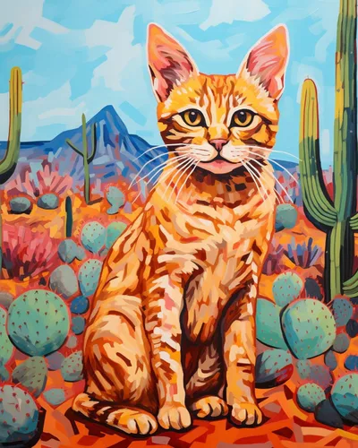Miniatura 15 de Pintura por números, corte de pelo de gato negro, lienzo profesional con pinceles, pinturas acrílicas, divertido graffiti de animales, pintura por
