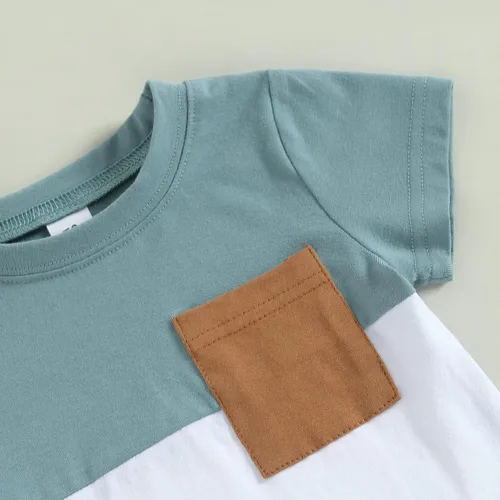 Miniatura 2 de Engofs Conjunto de 2 piezas de camiseta de manga corta y pantalones cortos para bebé niño