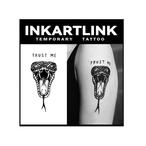 Miniatura 8 de INKARTLINK Tattoo Tech, 2 hojas de tatuajes semipermanentes medianos, tatuajes temporales de diseño artístico para adultos, dura 1-2 semanas