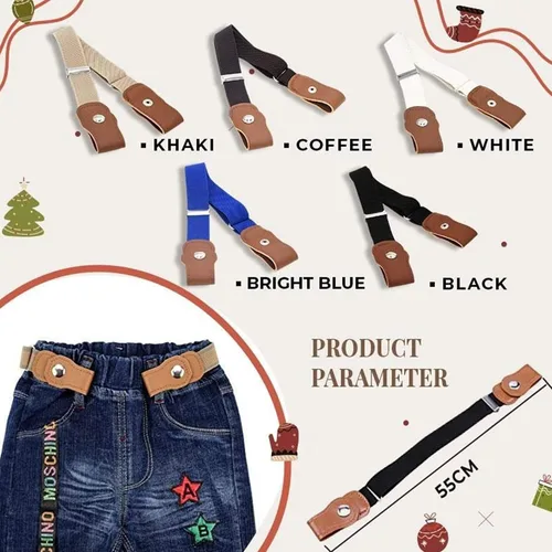 Miniatura 4 de TAIYANYU Cinturones elásticos invisibles sin hebilla para mujeres o hombres, cinturones invisibles negro