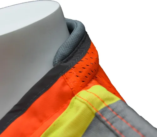 Miniatura 3 de Radians SV55 - Chaleco de ingeniero de dos tonos de tejido pesado clase 2 con cuello acolchado para soportar peso extra en bolsillos tipo cargo