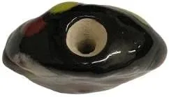 Miniatura 6 de Collar de Abaloryo de Efecto Multicolor en Negro de Piedra Cerámica Joyería Única