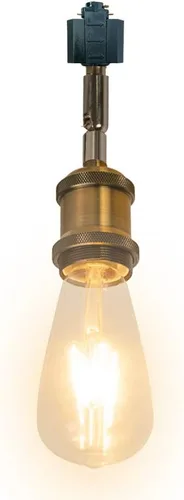 Miniatura 26 de Paquete de 1 unidad de diseño retro E26/E27 con base de título ajustable, ángulo de título rotado, sistema H, mini iluminación de cabeza de pista