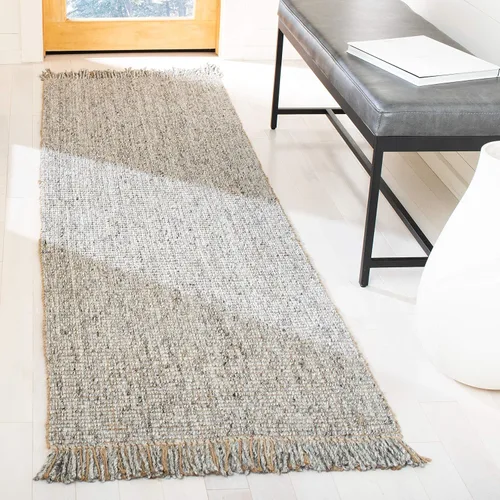 Miniatura 20 de SAFAVIEH Natural Fiber Collection - Alfombra decorativa de 2 x 3 pies, carbón y natural, yute tejido a mano, ideal para zonas de alto tráfico