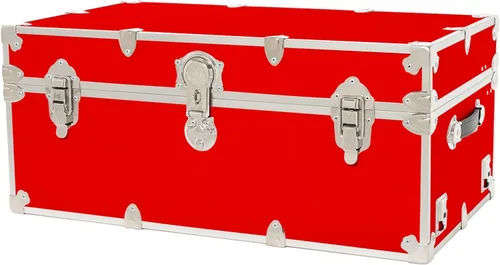 Miniatura 18 de Rhino Trunk & Case Maletero grande clásico, 32 x 18 x 14 pulgadas, capacidad de más de 1500 libras, muchos colores, tapa de cierre suave. Fuerte