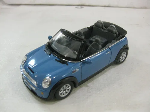 Miniatura 7 de KiNSMART - Mini Cooper S - Coche de juguete modelo de metal fundido a presión de 5 pulgadas, escala 1:28 (bandera británica verde)