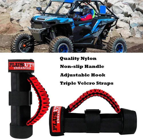 Miniatura 3 de Asas de agarre para barra antivuelco, correas triples para UTV, ATV, Polaris Ranger, RZR, XP900, 1000, Honda Pioneer Talon, Kawasaki, Wildcat Yamaha
