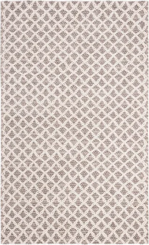 Miniatura 2 de SAFAVIEH Natura Collection - Alfombra de pasillo, 2 pies 3 pulgadas x 8 pies, gris y beige, viscosa y lana hecha a mano, ideal para zonas de alto