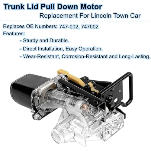 Miniatura 3 de 747-002 Motor desplegable de la tapa del maletero para Lincoln Town Car 1994-2002 Nueva carcasa del motor de bloqueo de la puerta trasera