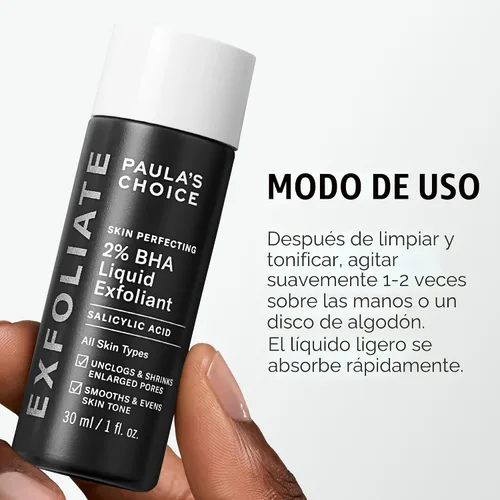 Miniatura 9 de Paula's Choice SKIN PERFECTING 2% BHA Liquid Exfoliant with Salicylic Acid, Facial Polish for Pores, Wrinkles & Fine Lines, Suitable for