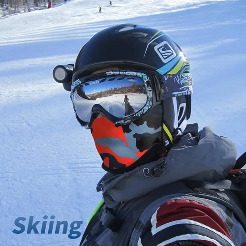 Miniatura 2 de YESLIFE Máscara de esquí de 2 piezas, pasamontañas para hombres y mujeres, esquí, snowboard, motocicleta y protección UV, sombrero