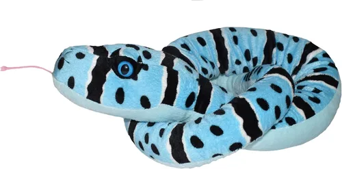 Wild Republic - Peluche de serpiente, animal de peluche, juguete de peluche, regalos para niños, serpiente de cascabel Blue Rock, 54 pulgadas