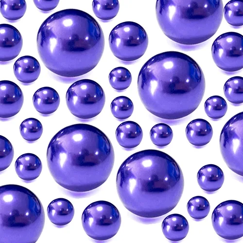 Miniatura 9 de 120 perlas flotantes sin agujero para centros de mesa de jarrones, cuentas de perlas doradas flotantes para jarrones, velas flotantes para el hogar