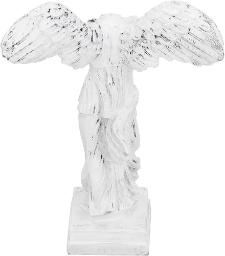 LIZEALUCKY Estatua clásica de la victoria griega alada, figura de resina romana de la diosa de la fuerza y la victoria para decoración del hogar,