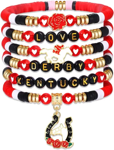 Miniatura 246 de Surfer Heishi - Pulseras apilables para mujer, apilables, de vinilo arcoíris, disco de arcilla, pulseras elásticas para la amistad, joyería bohemia