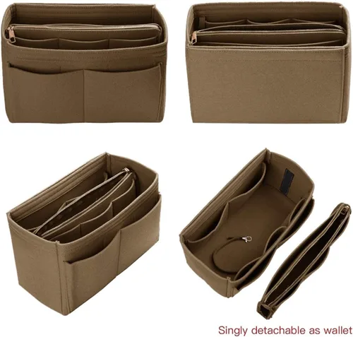 Miniatura 3 de ZTUJO - Organizador de bolsos de fieltro con cremallera metálica que se adapta a bolsos de mano y tote, especialmente diseñado para bolsos Speedy