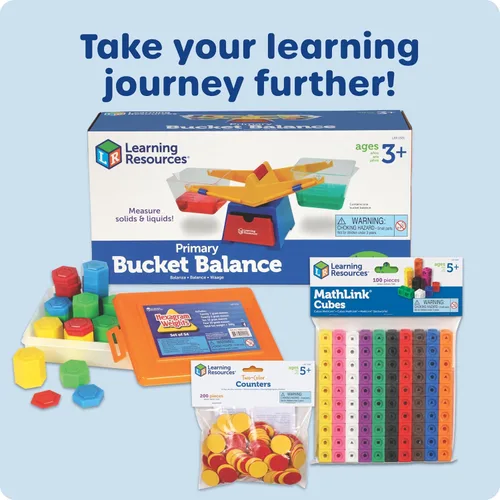 Miniatura 8 de Learning Resources – Balanza de enseñanza primaria con cubetas