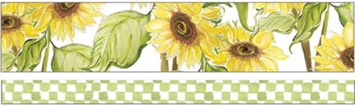 Miniatura 2 de Paper House Productions Carole Shiber - Juego de 2 rollos de cinta adhesiva decorativa para álbumes de recortes y manualidades, girasoles suaves