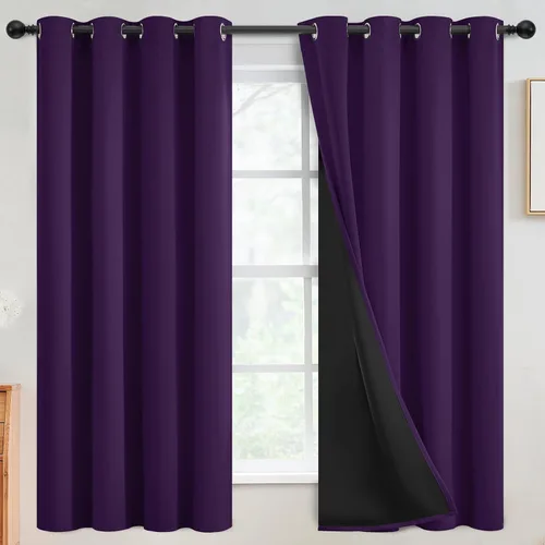 Miniatura 151 de SimpleHome - Cortinas opacas 100% para recámara, cortinas de ventana con ojales beige, con aislamiento térmico, cortinas de oscurecimiento