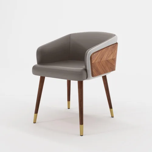 Miniatura 17 de ARTPLAN Juego de 2 sillas de comedor, sillas decorativas tapizadas de tela para sala de estar, sillas de brazo para muebles de interior del hogar