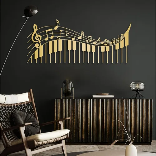 Miniatura 6 de Yemwot Nota de metal musical para pared, notas musicales y arte de pared de metal para piano, decoración de notas, decoración de piano, letrero