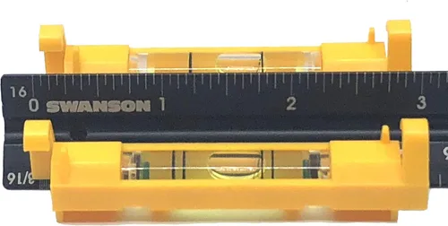 Miniatura 6 de Swanson Tool Co LLP002 - Paquete de 2 niveles amarillos, incluye un frasco de paso de 2 anillos y un nivel de línea de 1 anillo