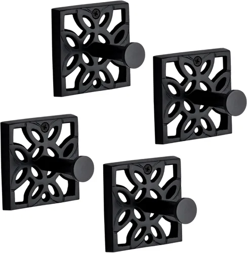 Miniatura 10 de Autumn Alley Dos Ganchos Dorados, Gancho para Toallas de Baño, Gancho para Bata Montado en la Pared - Ganchos Decorativos de Pared para Toalla