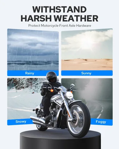 Miniatura 6 de Benlari Cubiertas cromadas para tuercas de eje delantero para Harley, tapas de tuercas de eje CNC compatibles con Harley Davidson Touring Sportster