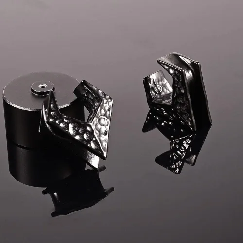 Miniatura 4 de Maxbott 1 par de tapones triangulares de acero inoxidable para orejas, túneles, aretes, dilatadores para expansor de orejas, joyería de piercing