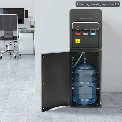 Miniatura 5 de Dispensador de agua de carga inferior, dispensador de enfriador de agua de carga inferior para botellas de 5 galones, dispensador de agua caliente