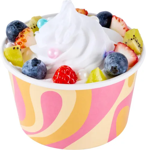 Miniatura 88 de Coppetta - Vasos de postre de 5 onzas, 50 tazas desechables para helado, tapas se venden por separado, cuencos de yogur congelado resistentes