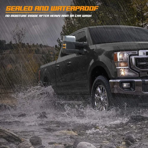 Miniatura 5 de Luces intermitentes secuenciales para espejo lateral Switchback de 3 filas, luces direccionales LED compatibles con Ford F250 F350 F450 Super Duty
