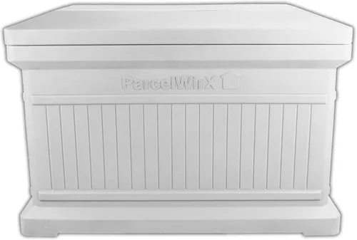 Miniatura 10 de RTS Home Acccents ParcelWirx Caja de entrega horizontal de alta calidad con tapa con bisagras, 33.5 x 18 x 23.2 pulgadas, color negro