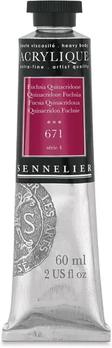 Miniatura 87 de Sennelier Acrílico para artistas extrafinos, 2.0 fl oz, luz verde cromo S3
