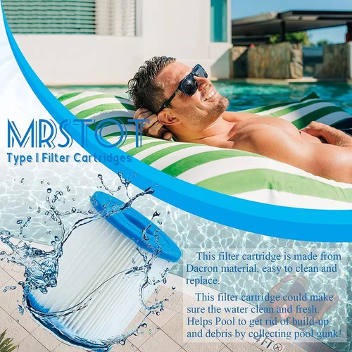 Miniatura 2 de Cartucho de filtro tipo I para piscinas, cartucho de filtros de repuesto para 58093, para ondas de verano, para bombas de filtro de 300/330 gales/H