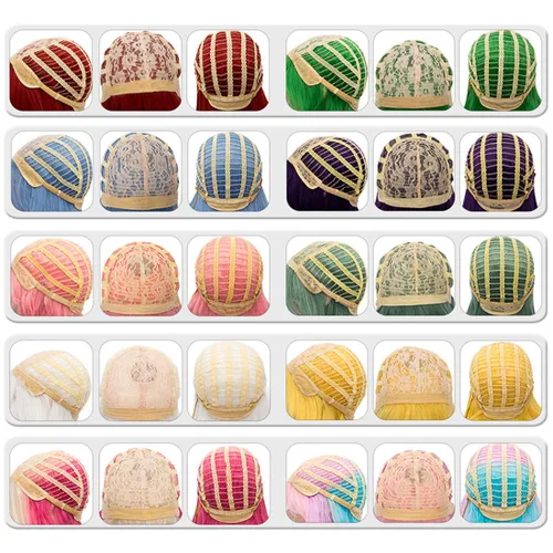 Miniatura 7 de Peluca ondulada azul de 24 pulgadas de largo para mujer, pelucas de fibra resistentes al calor, para Halloween, cosplay, fiesta diaria + gorra (azul)