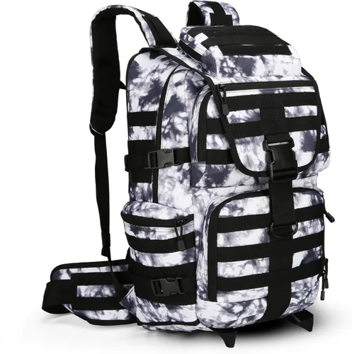 Miniatura 14 de Mochila de senderismo para acampar de 100L, mochila táctica militar Molle, mochila de senderismo ligera impermeable, Grande Citycamo