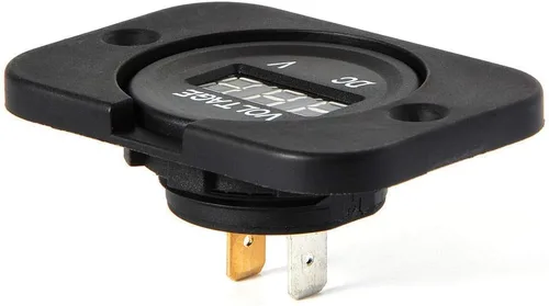 Miniatura 5 de ZYTC Voltímetro de pantalla LED digital universal Medidor de voltaje impermeable para DC 12V-24V Coche Motocicleta Auto Camión (azul)