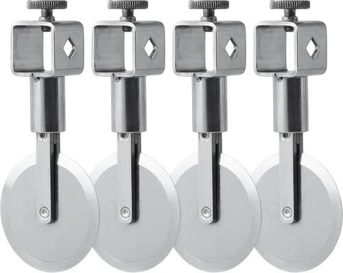 Miniatura 4 de Ateco Cortador de masa ajustable de varias ruedas con cerradura - 2.2 pulgadas de diámetro, borde acanalado