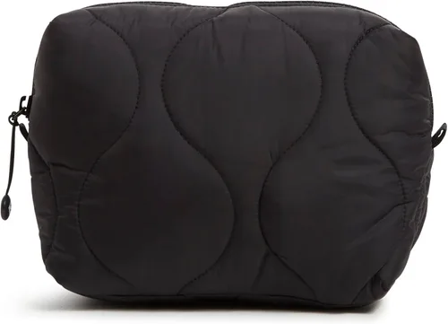 Vera Bradley Bolsa organizadora de maquillaje cosmético mediana para mujer, color negro, talla única