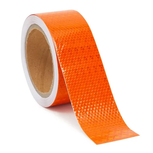 Miniatura 2 de Stockroom Plus Cinta reflectante naranja – 2 pulgadas x 30 pies, naranja neón – Rollo reflector fluorescente para remolques y escaleras – Cinta
