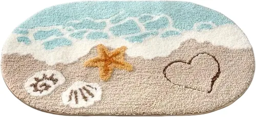 Miniatura 5 de Alfombra sintética suave, súper absorbente, antideslizante, para baño, dormitorio, lavable a máquina, alfombra para decoración del hogar