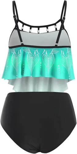 Miniatura 7 de MOKINGTOP Bikini para mujer conjunto de bikini triangular de dos piezas con puntada látiga para mujer