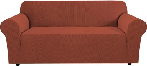 Miniatura 21 de H.VERSAILTEX Fundas elásticas para sofá, fundas de sofá para perros, fundas para sofá de 3 asientos con tela jacquard gruesa a cuadros con parte