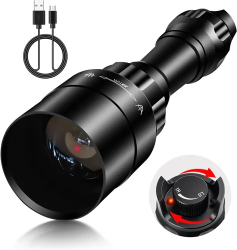 1605 850nm IR iluminador linterna luces para visión nocturna Zoomable LED linterna infrarroja luz recargable iluminador con enfoque rápido e