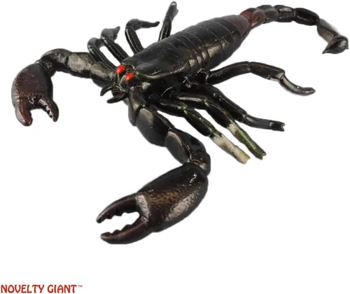 Miniatura 4 de Jumbo 7" Rubber Black Scorpion Novelty Prop
